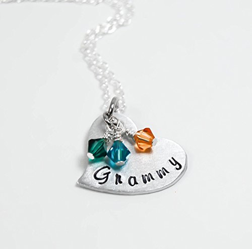 Sterling Silver Heart pendant personalized, Mother, Grammy, Grandma, Nana, mom, mommy, name..... On a necklace