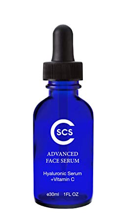 CSCS Vitamin C Serum with Hyaluronic Acid - Best Anti-Aging Serum for Face, Neck and Eyes - Natural & Organic Skin Brightening for Sun Spots, Fine Lines and Wrinkles- 1 fl oz