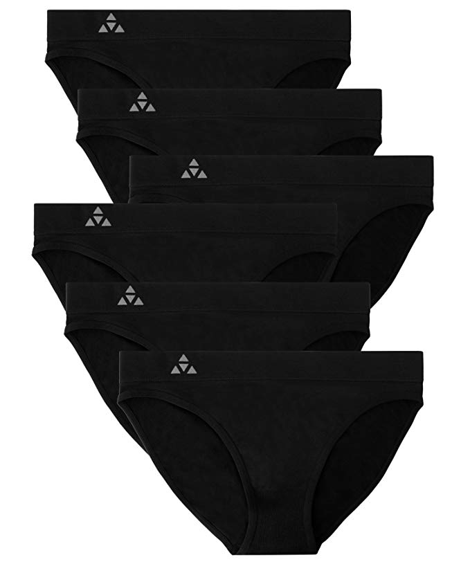 Balanced Tech Women's 3 Pack Seamless Low Rise Bikini Panties