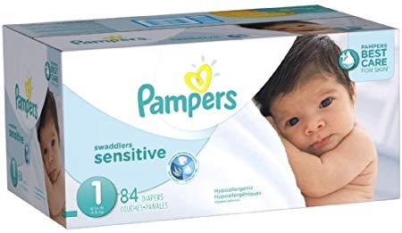 Pampers Swaddlers Sensitive Diapers - Size 1 - 84 ct by Pampers