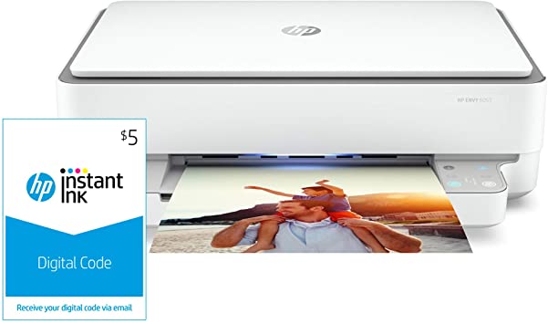 HP Envy 6055 Wireless All-in-One Printer and Instant Ink $5 Prepaid Code