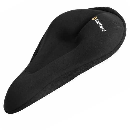 Gold Coast - Unisex 40MM Thick Extra Comfort Gel Saddle Soft Seat Cover - Ideal for Standard Bikes, Exercise Bikes & Spin Class