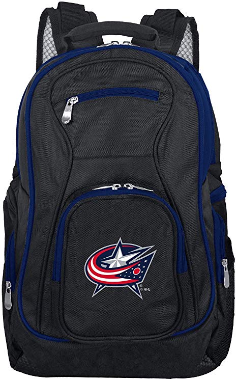 Denco NHL Colored Trim Premium Laptop Backpack, 19-inches