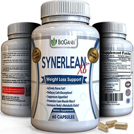 SYNERLEAN-X6 Best Rapid Weight Loss Pills For Men & Women – Scientifically Proven All Natural Supplement To Lose Fat Quick – Top Fat Burner, Appetite Suppressant, Carb Blocker & Metabolism Booster