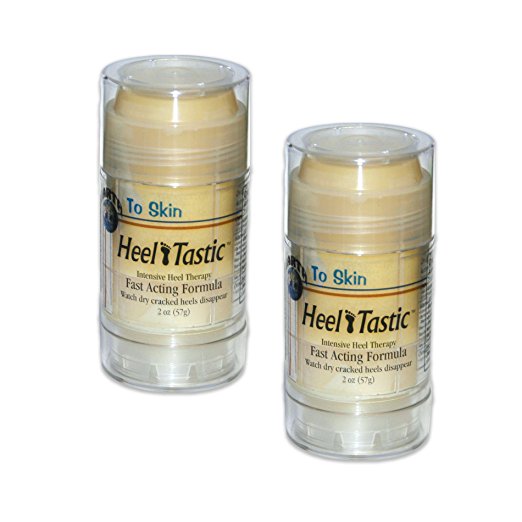HeelTastic Intensive Heel Therapy Soothing Balm That Repairs Dry, Cracked Heels, by BulbHead (2 Pack)