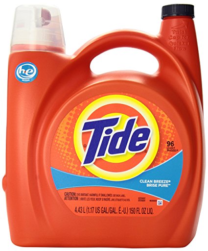 Tide HE Laundry Detergent, Clean Breeze, 150 oz