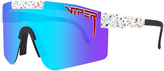 PIT VIPER Sunglasses Double Wide Polarized Mirrored Men Women UV400 Glasses Ship From USA