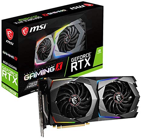 MSI Gaming GeForce RTX 2070 Super 8GB GDRR6 256-Bit HDMI/DP Nvlink Twin-Frozr Turing Architecture Overclocked Graphics Card (RTX 2070 Super Gaming X)