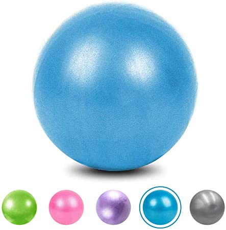 XIECCX Mini Yoga Balls 9 Exercise Ball Pilates Ball Therapy Ball Balance Ball Bender Ball Barre Equipment for Home Stability Squishy Training PhysicalCore Training with Inflatable Straw