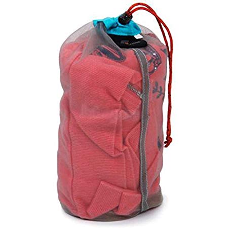 Mesh Bag Travel - Drawstring Bag Mesh - Multi Size Portable Tavel Camping Sports Ultralight Stuff Sack Drawstring Storage Bag Outdoor Camping Travel Kit Equipment - M - Portable Mesh Bag