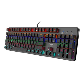 HAVIT HV-KB366L LED Backlit Wired Mechanical Gaming Keyboard with Blue Switches