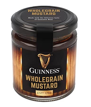 Guinness Wholegrain Mustard with the Delicious Taste of Guinness Beer, 190G