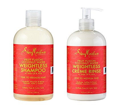 Shea Moisture Fruit Infused Coconut Water Weightless Shampoo and Creme Rinse