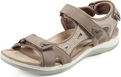 Earth Origins Women’s Skylar Sandal I Slip Resistant, Suede Sandals for Everyday