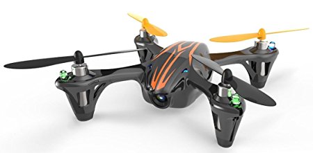 Hubsan X4 (H107C),4 Channel 2.4GHz RC Quad Copter with Camera-Black/Orange,with bonus batterydouble flying time extra set of blades - Best Hobby Drone