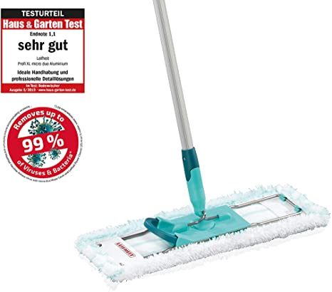 Leifheit 55045 Profi Floor Mop Large with Micro Duo for All Round Floor Cleaning