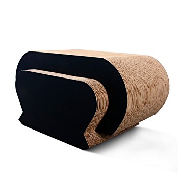 CamRom Ultimate Cat Scratcher Lounge for Multi-activity Kitty [Superior Cardboard & Recycled Materials]