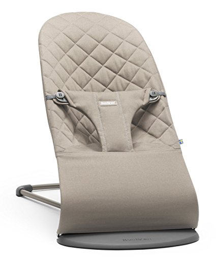 BABYBJORN Cotton Bouncer Bliss, Sand Grey