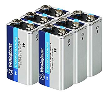 Westinghouse Alkaline Batteries, size 9V alkaline Battery, Primary Battery, 6 counts (9V, 6 counts)