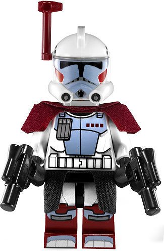 Lego Star Wars Minifigure Elite ARC Trooper (2012) With Kama Cloth and Blasters from Set 9488