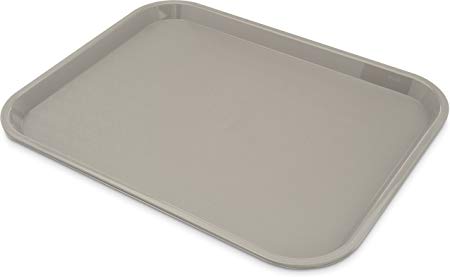 Carlisle CT141823 Café Standard Cafeteria / Fast Food Tray, 14" x 18", Gray (Pack of 12)