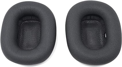 Zotech Replacement Leather, Memory Foam and Magnet Ear Cushions Ear Pad Covers for AirPods Max Headphones (Black)
