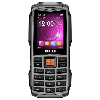 BLU Flash 2.4 F030 32MB Rugged Unlocked GSM Dual-SIM Phone w/Dual 1W Super Flashlight - Grey