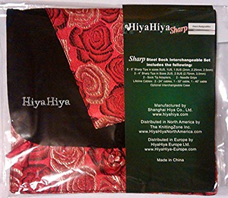 HiyaHiya SHARP Steel Interchangeable Circular Needles Sock Set