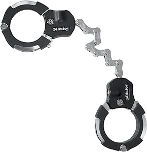 MASTER LOCK Certified Cuffs, Anti-Theft Lock – Police Approved [9 pivoting Links] [55 cm] 8290EURDPRO - Best Used for Electric Scooters, Bikes, Motorbikes