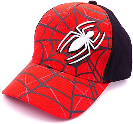 Marvel Spiderman Hat for Boys, Breathable Spiderman Baseball Cap for Toddlers, Boys Ages 3-9