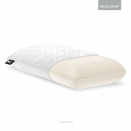 Z Memory Foam Pillow with Luxurious Rayon from Bamboo Velour Washable Cover, Standard, Mid Loft, Plush