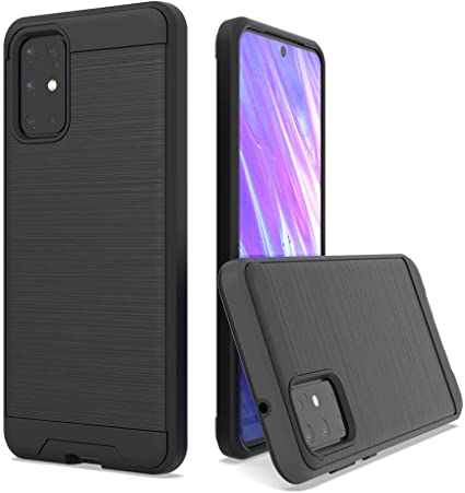 Latch Compatible Galaxy S20 Case, [Military Grade Drop Tested] Matte Hard Back with Soft Edge Slim Protective Designed for Samsung Galaxy S20 Case, Black