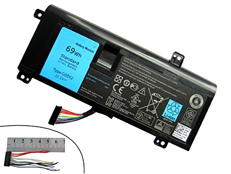 YTech NEW 69WH G05YJ New Laptop Battery for Dell Alienware 14 A14 M14X R4 14D-1528 0G05YJ ALW14D Y3PN0 8X70T[12 Months Warranty]