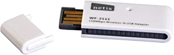 Netis WF2111 Wireless N150 USB Adapter, Supports Windows, Mac OS, Linux, WPS East Setup