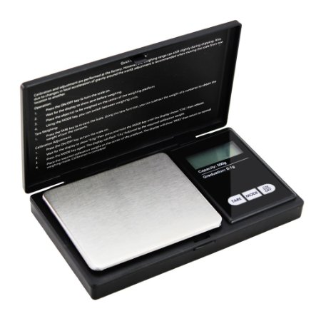 Smart American Weigh Elite Series Digital Personal Nutrition Scale, Pocket Size, 500g by 0.01g, Black