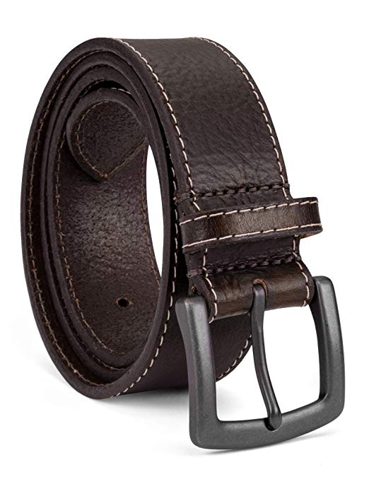Colonial Belt Company Men's Made in The USA Casual Leather Jean Belt