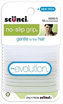 Scunci 5929203a048 No-Slip Grip Evolution Jelly Ponytailers Assorted Colors