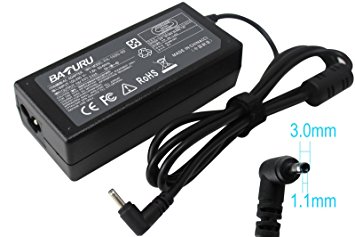 Baturu 19V 3.42A AC Adapter Charger Power Cord for Acer Chromebook 15 14 13 11 R11 CB3 CB3-111 CB3-111-C670 CB5 CB5-311 CB5-571 C720 C720p C740 C670 Laptop Power Supply Cord