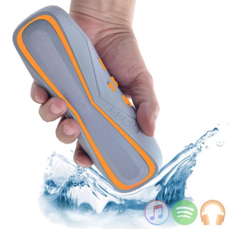 Waterproof Wireless Bluetooth 4.0 Outdoor Speaker by Ulcanix® - Marine and Waterproof Bluetooth Speaker for iPhone, Android & iPod - Sandproof & Shockproof Portable Speaker with Card Reader and Aux