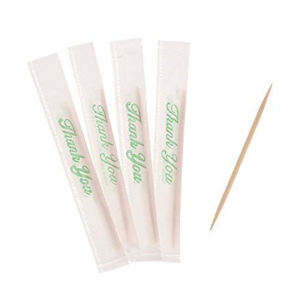 Royal Mint Individual Paper Wrapped Toothpicks, Package of 500