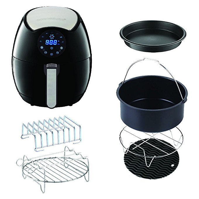 GoWISE USA 3.7-Quart 7-in-1 Air Fryer with 6 pc. Accessory Set