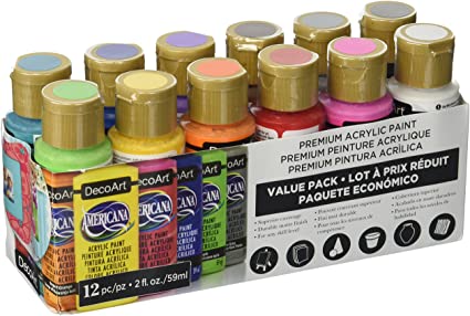 DecoArt Americana Acrylic Paint Value Pack 12pc