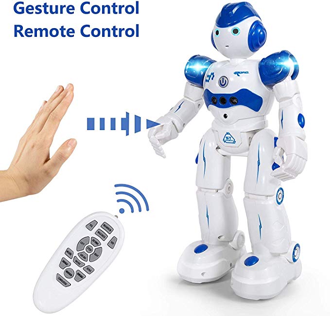 Taiker Robot for Kids, Intellectual Gesture Sensor & Rechargeable Robot Toys for Kids with Walking, Sliding, Turning, Singing, Dancing, Speaking and Teaching Science