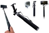 Selfie Stick Premium Quality CABLE version by ZIVACHI All-in-one Aluminium Monopod for iPhone 6s 6s 6 6 5 4 Android phones and GoPromount only Lightweight and Portable Foldable Secure Mount