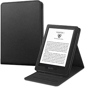 Fintie Flip Case for All-New Kindle (11th Generation, 2022 Release) - Slim Fit Vertical Multi-Viewing Stand Cover with Auto Sleep/Wake (Will NOT fit Kindle Paperwhite or Kindle Oasis), Black