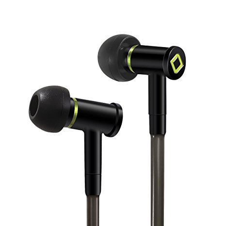 Anti-radiation Hollow Air Tube Stereo Ear Buds Earphones Stereo Hands-free Headset Headphones Built-in MIC with 3.5mm Jack Aircom A1 (Active Black) - US Patent # 6453044