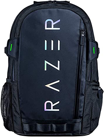 Razer Rogue v3 15.6"" Gaming Laptop Backpack: Tear and Water Resistant Exterior - Mesh Side Pocket for Water Bottles - Dedicated Laptop Compartment - Made to Fit 15 inch Laptops