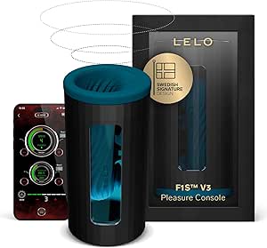 LELO F1S V3 Pleasure Console With App, Adult Sex Toys for Men, Automatic Male Sex Toy with 8 Settings And an AI, Male Masturbator, Penis Vibrator, Male Stroker, Hands Free Masturbators, Teal