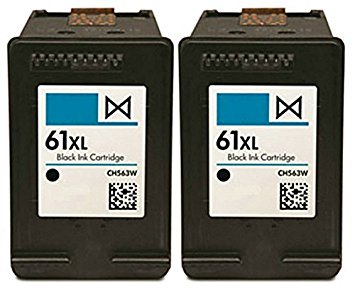 HouseOfToners Remanufactured Ink Cartridge Replacement for HP 61XL ( Black , 2-Pack )