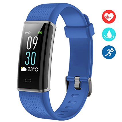 KEDA Fitness Tracker, Waterproof Color Screen Activity Tracker Sport Band Bluetooth Smart Wristband Bracelet with Heart Rate Sleep Monitor Pedometer for iOS and Android